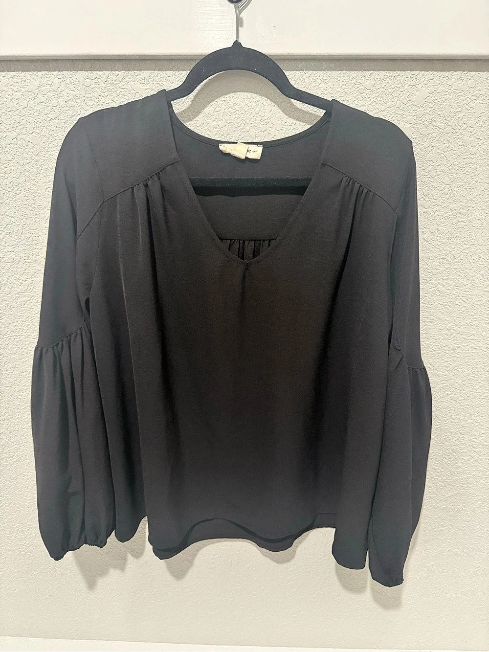 EE:Some Black Blouse Size Medium Like New